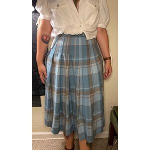 Vintage Pendleton Pleated Wool Skirt